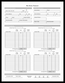 free homeschool high school transcript