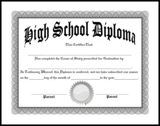 homeschool diplomas template